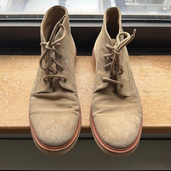 A.P.C. Suede Chukka Desert Boots Men’s Size EU 44 US 11 APC Beige Camel Tan - Picture 2 of 11